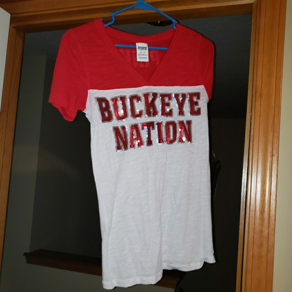 Ohio State PINK V Neck Tee